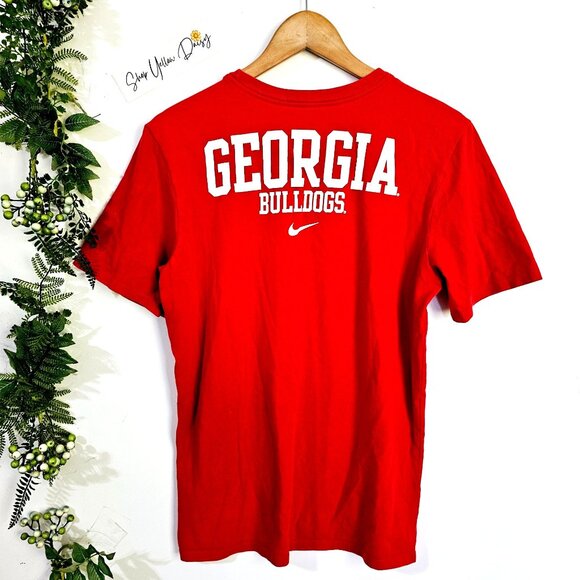 Georgia Bulldogs Nike‎ Dri-Fit Athletic Womens Tee M Red ~SS127.6 - Picture 4 of 4